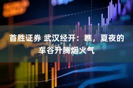 首胜证券 武汉经开：瞧，夏夜的车谷升腾烟火气