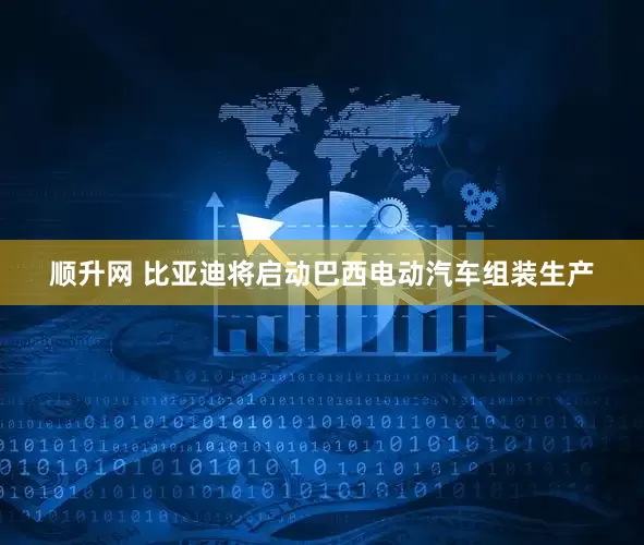 顺升网 比亚迪将启动巴西电动汽车组装生产
